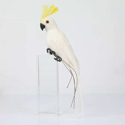 25/35cm Creative Handmade Simulation Parrot Animal Bird Garden Props Decoration Miniature Feather Lawn Doll Ornaments