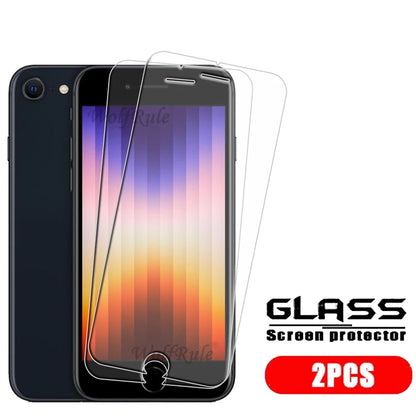 4Pcs For iPhone SE 2022 Glass iPhone SE 2022 2020 7 8 Plus Tempered Glass Transparent Clear 9H Screen Protector iPhone SE 2022