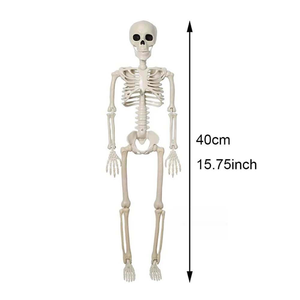 40cm Halloween Human Shape Skeleton,Posable Skeleton,Human Shape Bones,Halloween Herror Decorations,Haunted House Horror Props