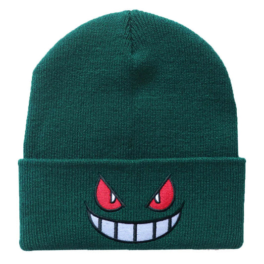 6Colors Pokemon Gengar Kawaii Cartoon Anime Cute Wool Embroidery Knitted Hat Warm Pullover Cap Gifts For Girls