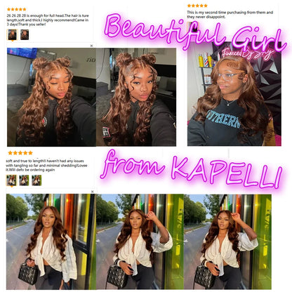 Hot Sale #4 Brown Body Wave Bundles 1/3/4 Brazilian Human Hair Weave Bundles Hair Extension Tissage Human Hair Bundles Remy Hair