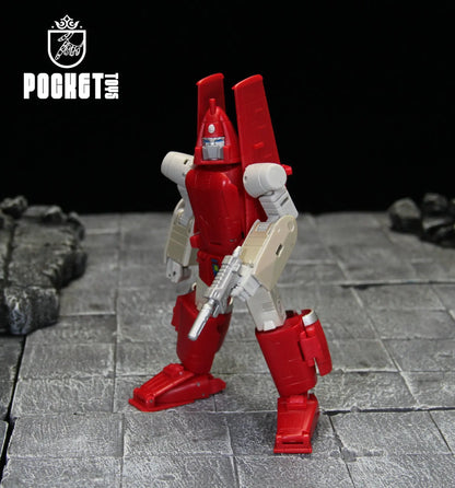 Pocket Toys Pt-M01 PTM01 Transformation Powerglide G1 Glider Of Sky Ko Dx Animated Version Small Scale Robot Action Figure