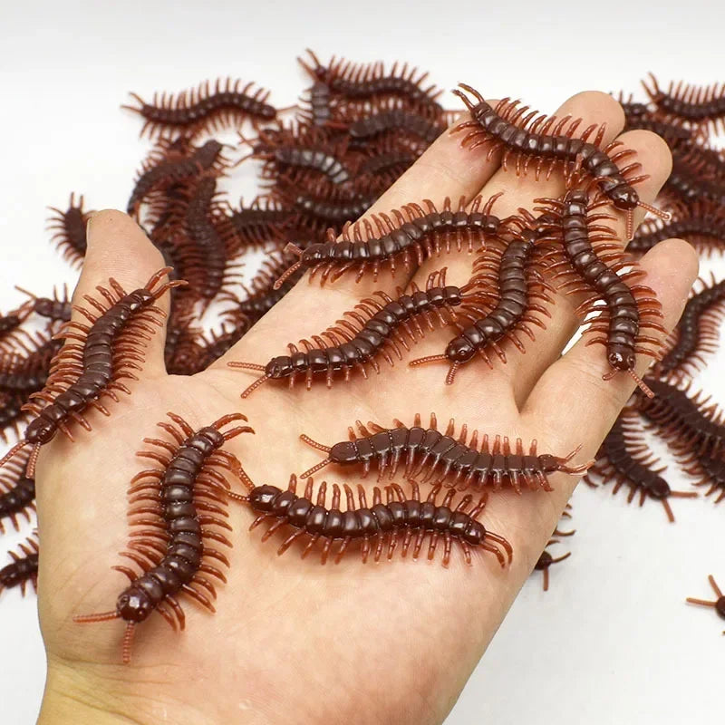 50/10/5PCS Fake Cockroach Centipede Scorpion Kids Trick Props Fake Roaches Plastic Bugs Toy Party Supplies Halloween Decoration