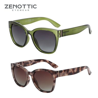 ZENOTTIC Original Thick Butterfly Frame Polarized Sunglasses for Women Chunky Uv400 Protection Shade Sun Glasses