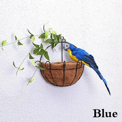 25/35cm Creative Handmade Simulation Parrot Animal Bird Garden Props Decoration Miniature Feather Lawn Doll Ornaments