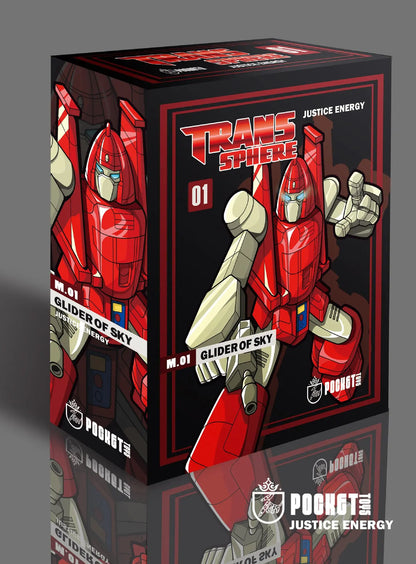 Pocket Toys Pt-M01 PTM01 Transformation Powerglide G1 Glider Of Sky Ko Dx Animated Version Small Scale Robot Action Figure