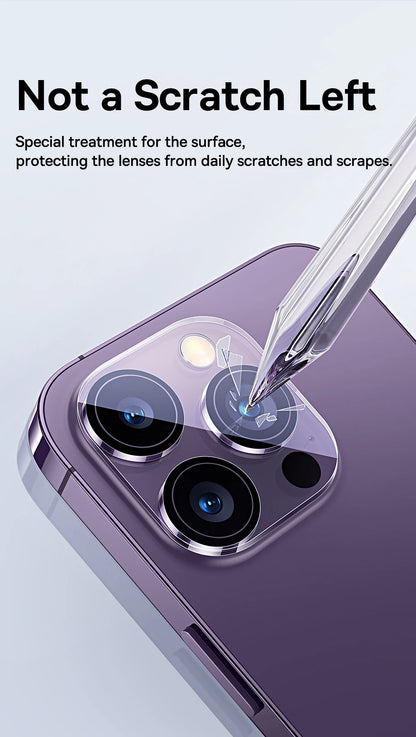 Baseus 2Pcs Camera Lens Protector For iPhone 15 14 13 Pro Max Tempered Glass Lens Glass For iPhone 14 13 12 Lens Protection Film