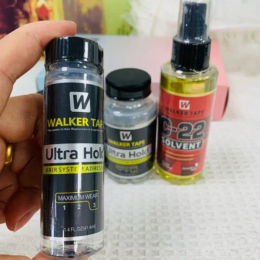 Ultra Hold Wig Glue Waterproof Hair Glue With Brush+Lace Remover For Toupe/Lace Wig/Closure Invisible Hair System Adhesive