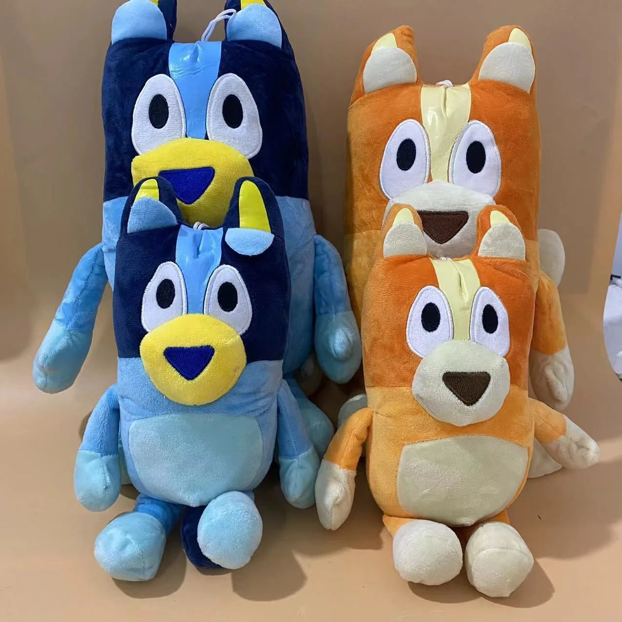 17/28/40cm Bluey & Bingo Family Plush Toys - Cartoon Dog Animals Stuffed Soft Plush Dolls Perfect For Birthday & Christmas Gifts