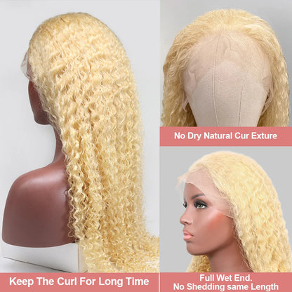 613 HD Lace Frontal Wig 13x4 Deep Loose Wave Transparent Remy Color Front Human Hair Wig 13x6 Blonde Water Curly Human Hair Wig