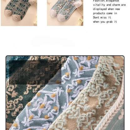 5 Pairs Lolita Japanese Woman Cute White Short Socks Set Girl Spring Summer Sweet Ruffle Lovely Cotton Socks For Women