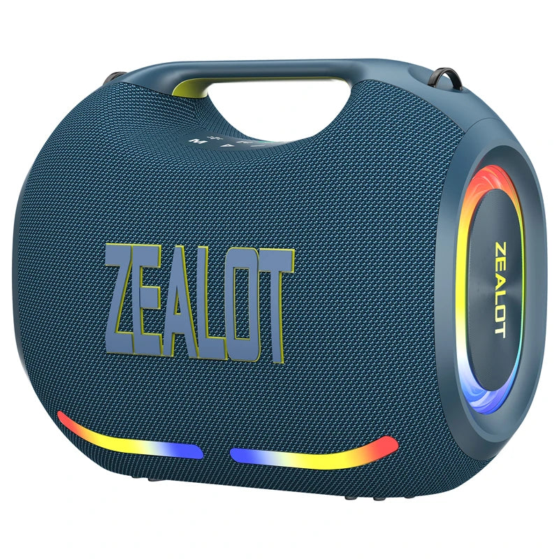ZEALOT-ZE01 120W Big Power Wireless TWS Subwoofer Bluetooth Speaker High Volume Waterproof Portable Mobile Power HIFI Sound Qual