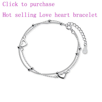 VENTFILLE 925 Sterling Silver Diamond-Studded Butterfly Bracelet Women's Fashion Temperament Flower Adjustable Bracelet