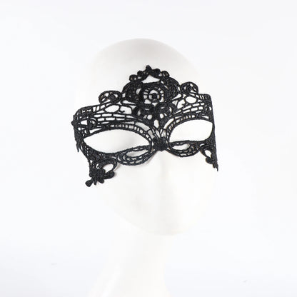 Black Queen Lace Mask Embroidery Appliques Party Costume Carnival Mask Woman Accessories Wedding Mask Halloween Masquerade Mask