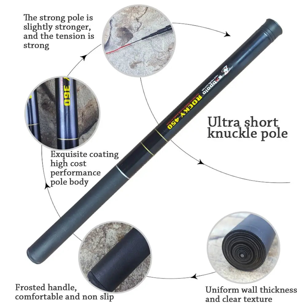 Ultralight Telescopic Fishing Rod Carbon Fiber Stream Lake Hand Pole Carp Feeder Portable Fishing Rods Tackle