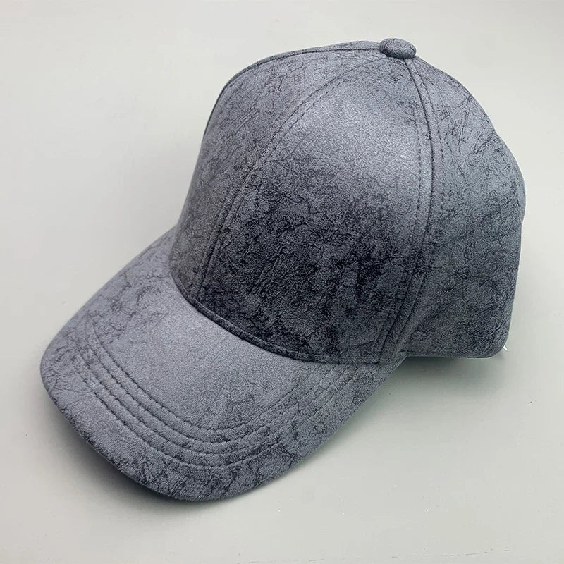 Cool Kpop Serpentine Letter Vegan leather Men Women Baseball Hats Cotton Fashion Breathable Streetwear Funny Sport Hip Hop Caps