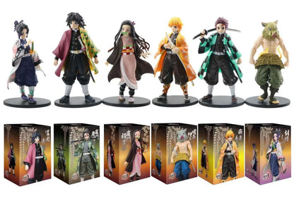 Anime Demon Slayer Kimetsu no Yaiba figure Kamado Tanjirou Action Figure Agatsuma Zenitsu Nezuko Warrior PVC Model Toys