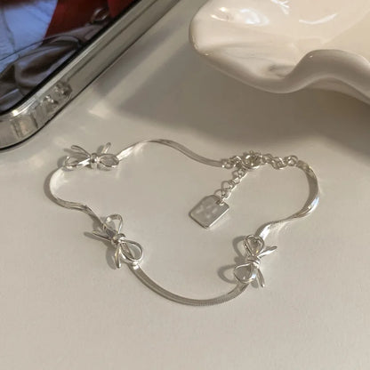 VENTFILLE 925 Sterling Silver Diamond-Studded Butterfly Bracelet Women's Fashion Temperament Flower Adjustable Bracelet