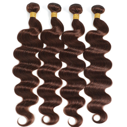 Hot Sale #4 Brown Body Wave Bundles 1/3/4 Brazilian Human Hair Weave Bundles Hair Extension Tissage Human Hair Bundles Remy Hair