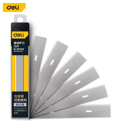 Deli Portable Cleaning Knife Cleaning Shovel Cutter Glass Floor Tiles Scraper Blade Seam Removal Household Kitchen Hand Tool