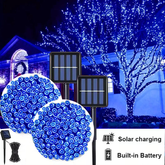 50/100 LED Solar String Light Fairy Garden Waterproof Outdoor Lamp 6V Garland for Christmas Xmas Holiday Party Home Decoration