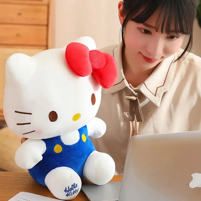 Hello Kitty Plush Toy Sanrio Plushie Doll Kawaii Hello Kitty Stuffed Animals Hello Kitty Cushion Sofa Pillow Home Decor Kid Gift
