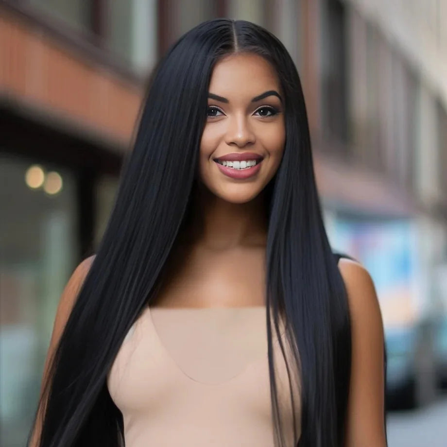 30 40 Inch Straight HD Lace Front Wig Brazilian Cheap Frontal pre plucked Straight Wigs For Women Choice Human Hair 250 Density