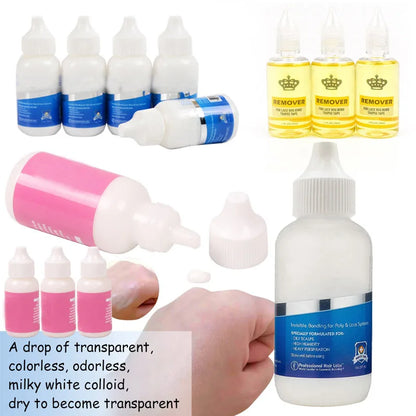 Strong Keep Wig Glue Waterproof Extra Hold Super Sticky And Sweatproof Front Lace Wig Glue White Color Cold Glue For Wigs