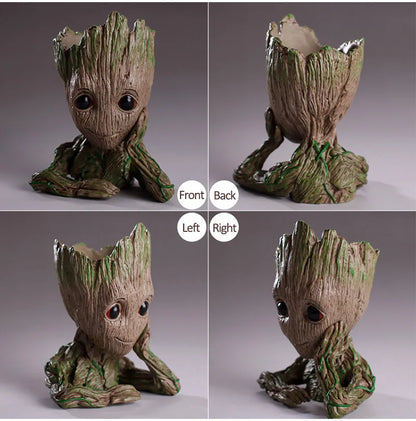 Modern Vases For Flowers Pot Groot Garden Pots Planters Anime Figurines Home Decoration Accessories Office Storage Pen Case