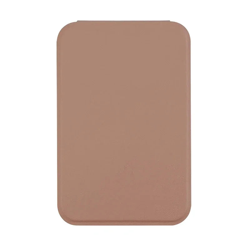 Woman MINI Folding Makeup Mirror High-quality Portable Pocket Makeup Mirror Single-side Creative Women Solid Color Handle Desk