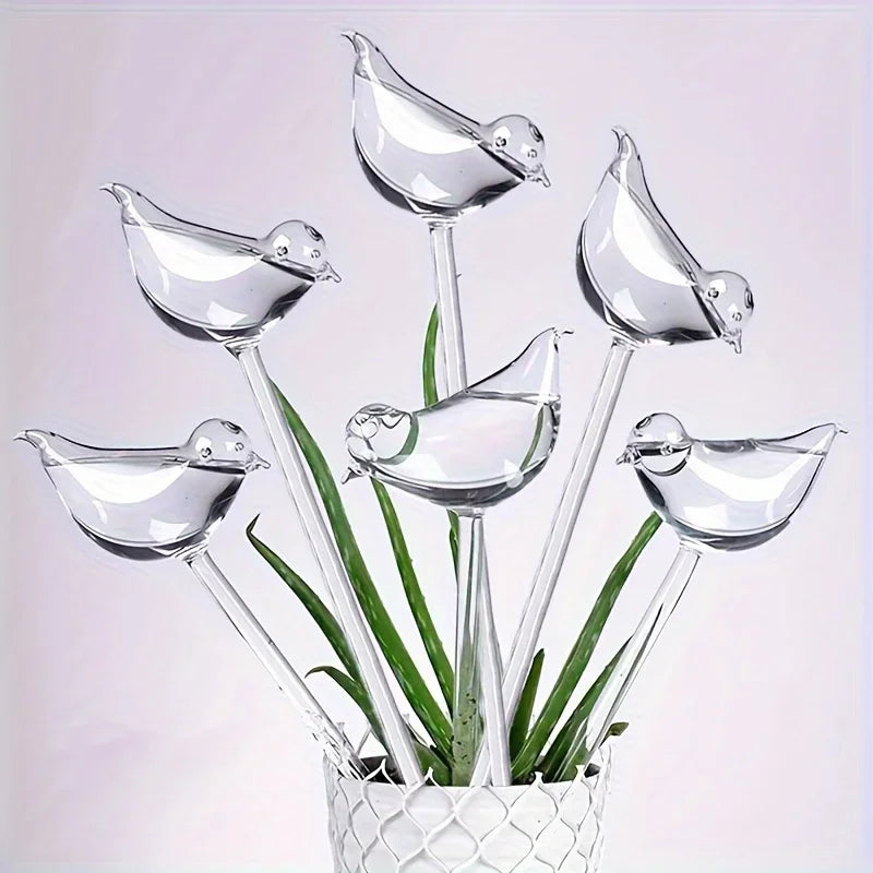 2pcs/5pcs Automatic Plant Self Watering Bird Shape Water Device Plastical Drip Irrigation System for Home Garden Flower Plants