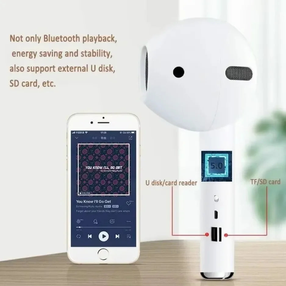 ‌Wireless Bluetooth Speaker Deep Bass Portable Outdoor Speaker with TF Card Charging Box IPX5 Waterproof Birthday Gift‌