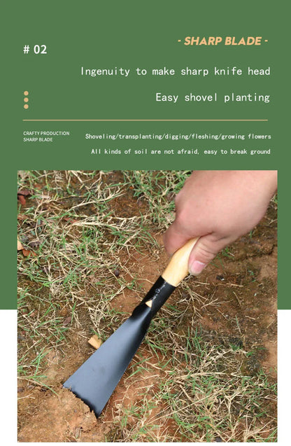 Multifunctional Garden Tool Shovel Dig Wild Vegetables Drive Sea Plant Flowers Shovel Soil Thickening Iron Hoe Weeding Shovel