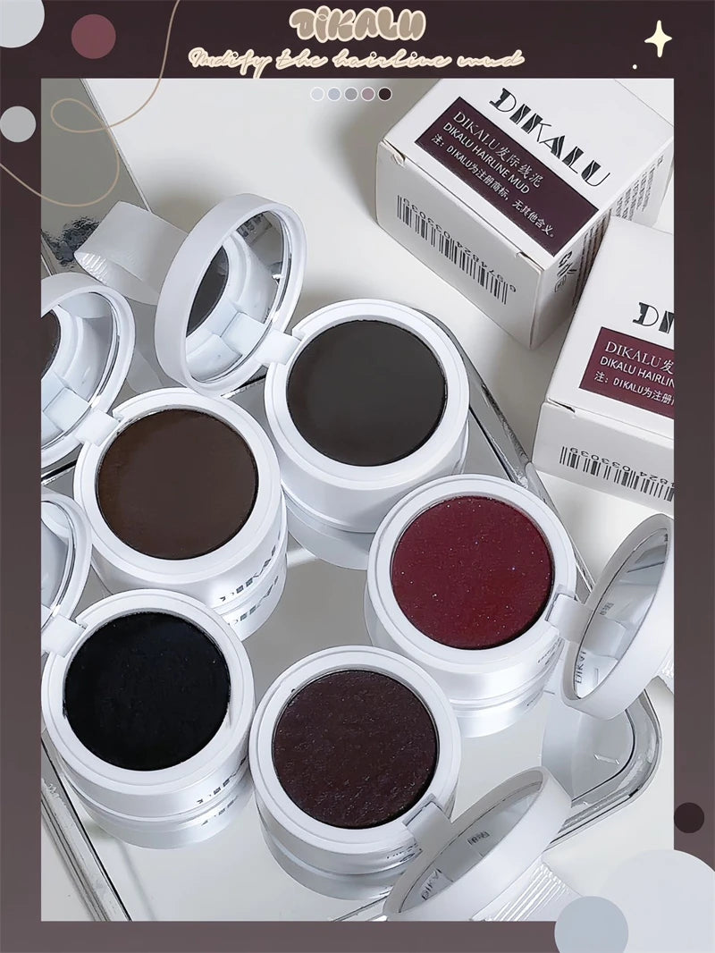 DIKALU Hairline Clay Filler Hair Repair Waterproof and Sweatproof Updo Powder Contouring Shadow Pen to Cover High Forehead
