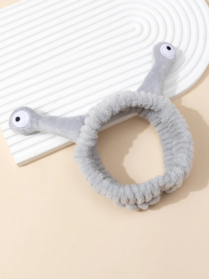 Cute Animal Ears Headbands with Fluffy Ball Soft Coral Fleece Elastic Hair Band For Women Washing Face Makeup Cosmetic