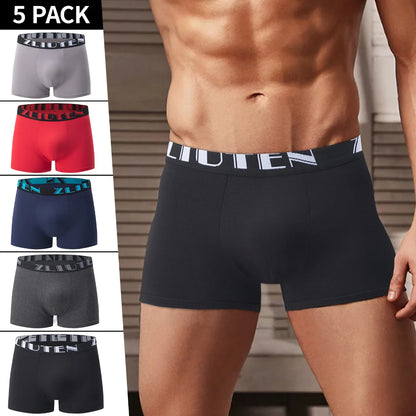 10 Men's Boxer Underwear Black Gold Random Soft And Comfortable Skin-friendly Joker Four Seasons Selling Adolescent Shorts