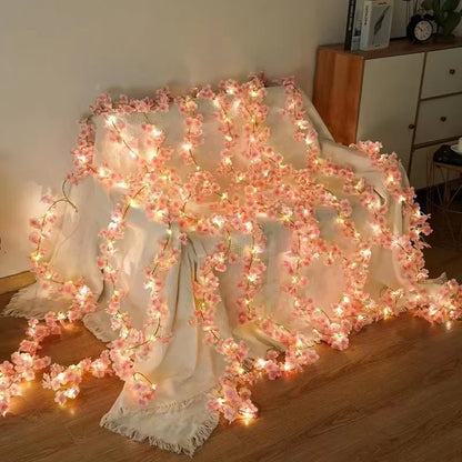 180CM Artificial Sakura Flowers Vine for Wedding Decoration Garden Arch Home Room Decor Party Bridal Fake Silk Outdoor Ornament