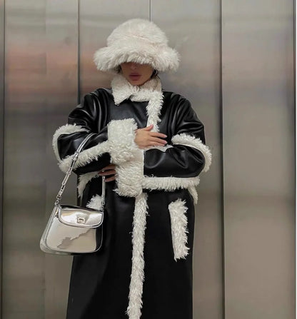 2024 Fluffy Faux Fur Bucket Hats Women Rabbit Fur Warm Thick Plush Winter Hat Lady Fashion Luxury Panama Furry Fisherman Cap Y2k