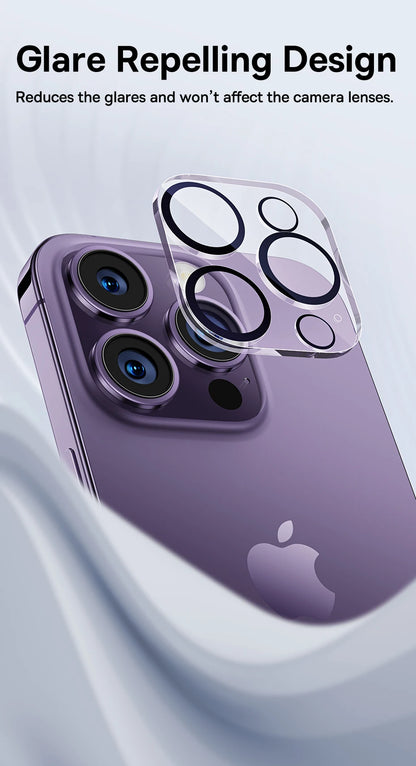 Baseus 2Pcs Camera Lens Protector For iPhone 15 14 13 Pro Max Tempered Glass Lens Glass For iPhone 14 13 12 Lens Protection Film