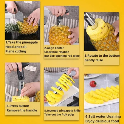 1pcs Pineapple Slicer Peeler Peeler Stainless Steel Fruit Tools Cooking Tools Kitchen Accessories Kitchen Gadgets