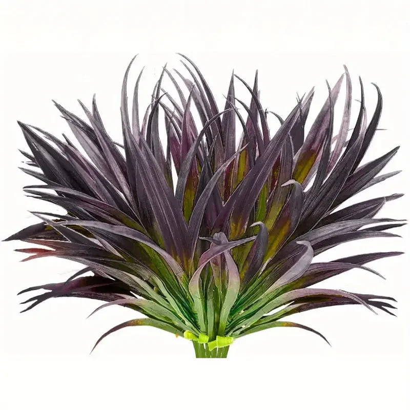 1/4 pieces, UV resistant outdoor artificial plants - tall grass, tropical flowers and shrubs - perfect for year-round and indoor