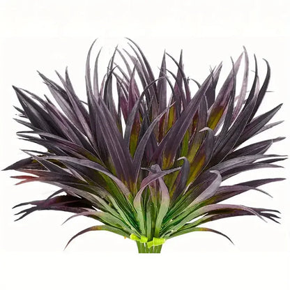 1/4 pieces, UV resistant outdoor artificial plants - tall grass, tropical flowers and shrubs - perfect for year-round and indoor