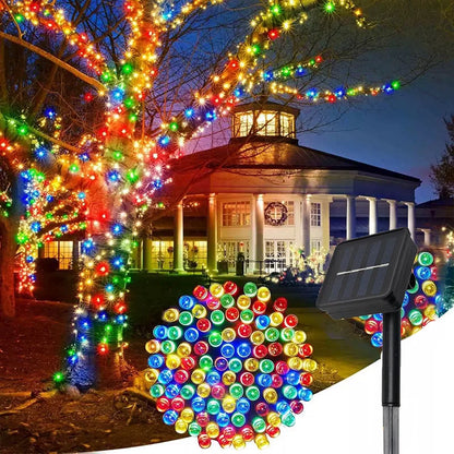 50/100 LED Solar String Light Fairy Garden Waterproof Outdoor Lamp 6V Garland for Christmas Xmas Holiday Party Home Decoration