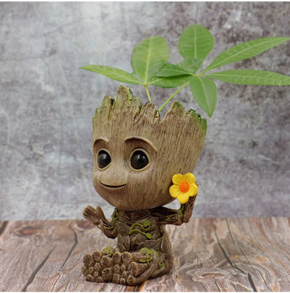 Modern Vases For Flowers Pot Groot Garden Pots Planters Anime Figurines Home Decoration Accessories Office Storage Pen Case