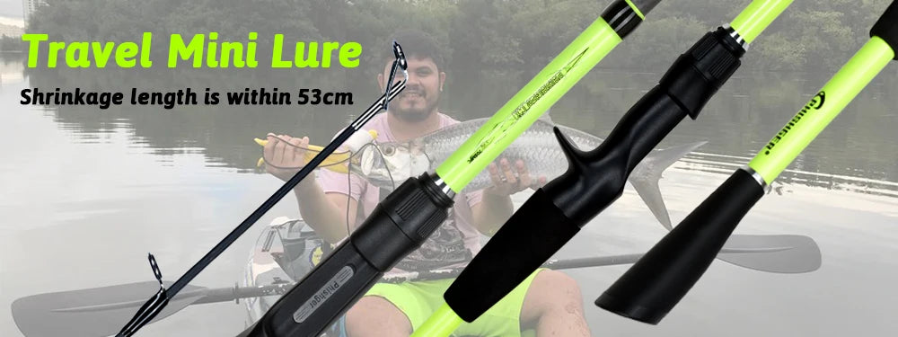 BIUTIFU Spinning Casting Fuji Lure Mini Traveller Rock Fishing Rod 3.0/2.4/2.1/1.8m T800Carbon Baitcasting Ultralight Fast 5-42g
