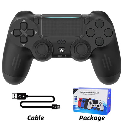Bluetooth-Compatible Game Controller for PS4/Slim/Pro Wireless Gamepad For PC Dual Vibration Joystick For IOS/Android