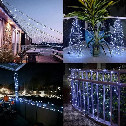 50/100 LED Solar String Light Fairy Garden Waterproof Outdoor Lamp 6V Garland for Christmas Xmas Holiday Party Home Decoration