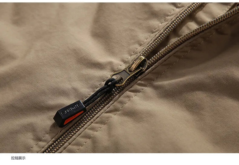 Camping Hiking Jacket Men Spring Autumn Outdoor Sports Breathable Coats Climbing Trekking Windbreaker Travel Waterproof Jacket