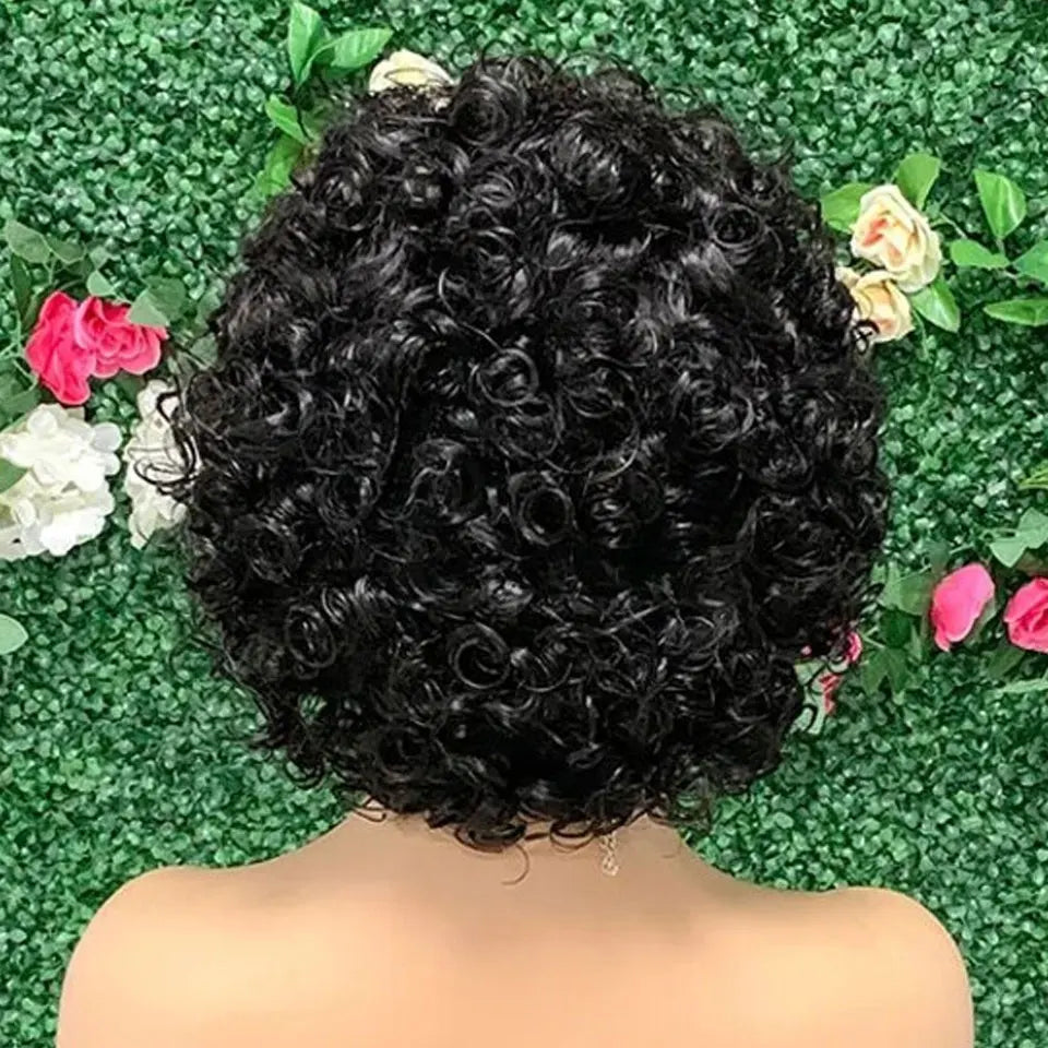 Sale Short bob deep wave wig full lace wigs short styles Transparent Curly Short Bob Wig 13x1 Lace Wig Remy Human Hair