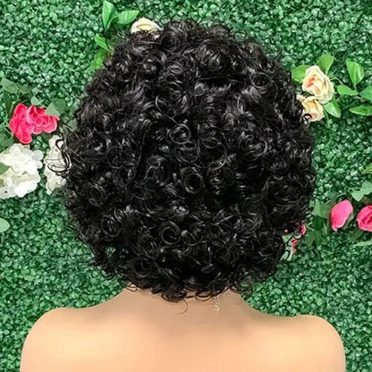 Sale Short bob deep wave wig full lace wigs short styles Transparent Curly Short Bob Wig 13x1 Lace Wig Remy Human Hair